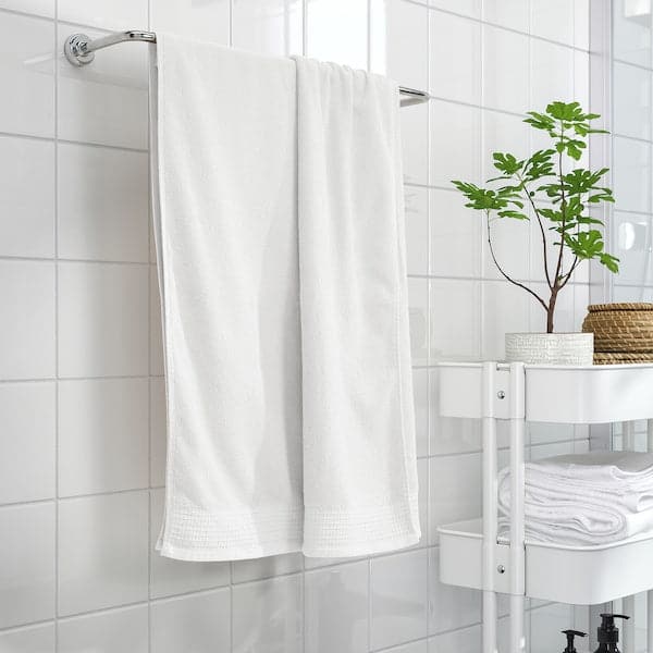 VINARN - Bath sheet, white, 100x150 cm - best price from Maltashopper.com 00554849