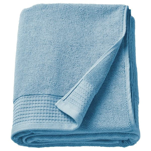 VINARN - Bath sheet, blue, 100x150 cm
