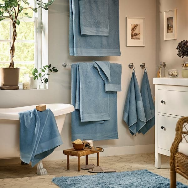 VINARN - Bath sheet, blue, 100x150 cm - best price from Maltashopper.com 10549876