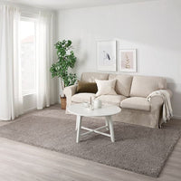 VINDEBÄK - Rug, high pile, light beige, 200x300 cm - best price from Maltashopper.com 40508068