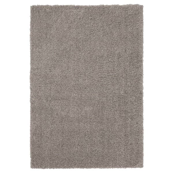 VINDEBÄK - Rug, high pile, light beige, 200x300 cm