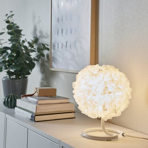 Ikea VINDKAST - Table lamp, white, 26 cm