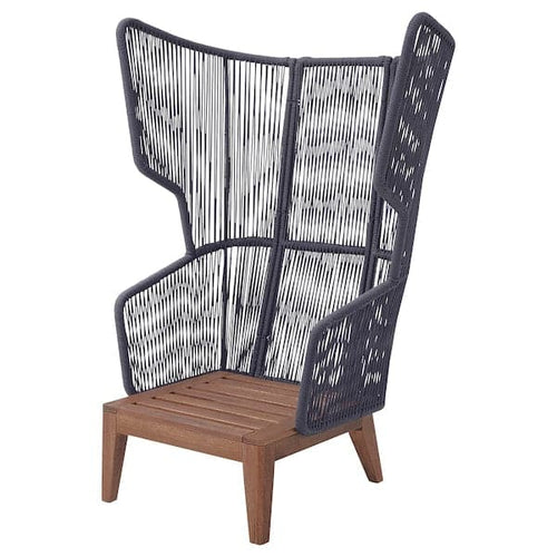 VINGSÖN - Wing chair, in/outdoor, grey