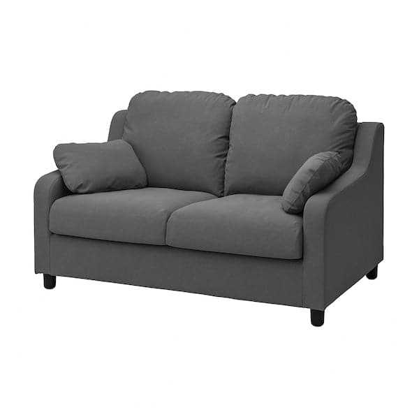 VINLIDEN - 2 seater sofa, Hakebo dark grey - best price from Maltashopper.com 99304615