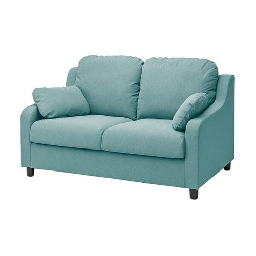 VINLIDEN 2-seater sofa lining - Clear turquoise hakebo ,