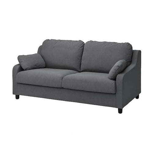 VINLIDEN 3-seater sofa lining - Dark grey Hakebo ,