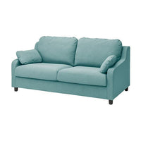 VINLIDEN 3-seater sofa lining - Clear turquoise hakebo , - best price from Maltashopper.com 80443744