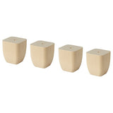 VINLIDEN leg, birch, 8x9x8 cm, 4 pack