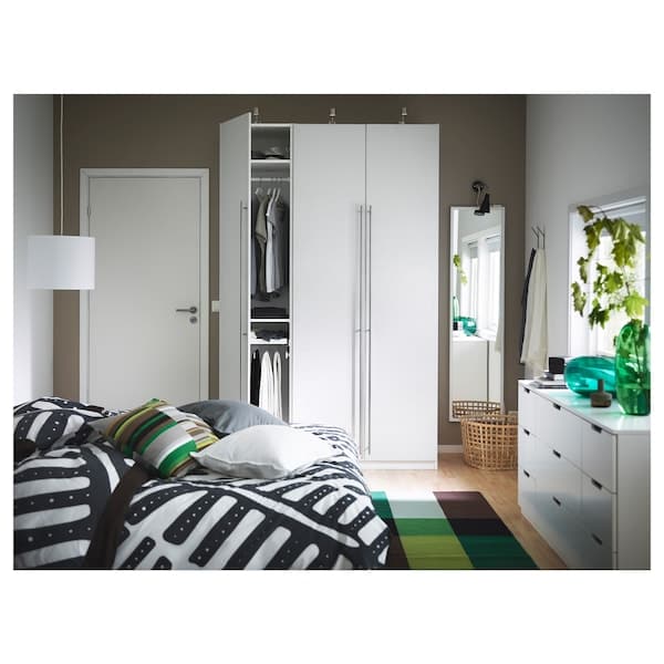VINTERBRO Door with hinges - white 50x229 cm , 50x229 cm - best price from Maltashopper.com 69016485