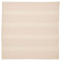 VIPPSTARR - Tablecloth, stripe pattern red/natural, 150x150 cm - best price from Maltashopper.com 40559185