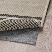 VIRKLUND - Rug flatwoven, in/outdoor, beige/dark grey, 160x230 cm - best price from Maltashopper.com 50517944