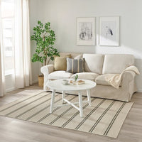 VIRKLUND - Rug flatwoven, in/outdoor, beige/dark grey, 160x230 cm - best price from Maltashopper.com 50517944