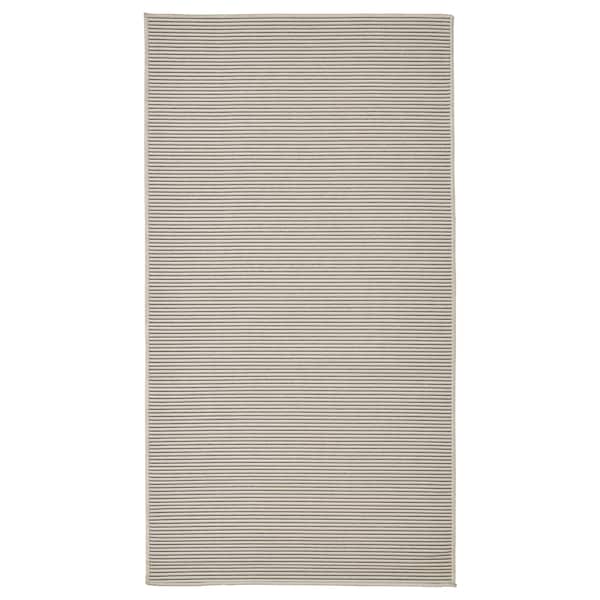 VIRKLUND - Rug flatwoven, in/outdoor, white/beige/dark grey, 80x150 cm - best price from Maltashopper.com 00517946