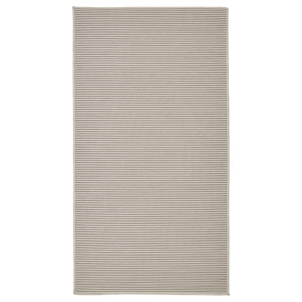 VIRKLUND - Rug flatwoven, in/outdoor, white/beige/dark grey, 80x150 cm - best price from Maltashopper.com 00517946