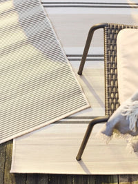 VIRKLUND - Rug flatwoven, in/outdoor, white/beige/dark grey, 80x150 cm - best price from Maltashopper.com 00517946