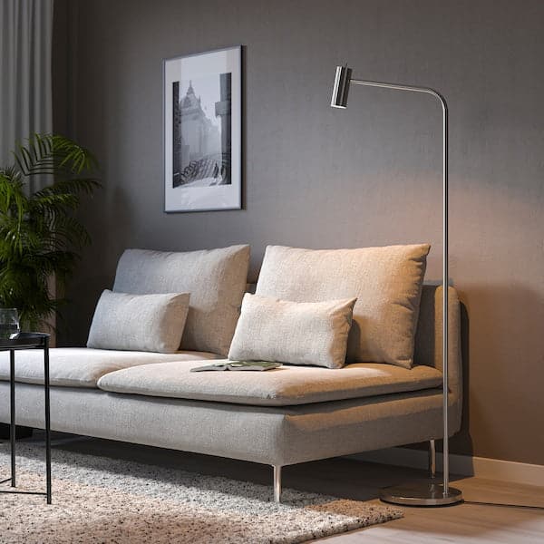 VIRRMO Floor lamp/reading - nickel-plated 145 cm