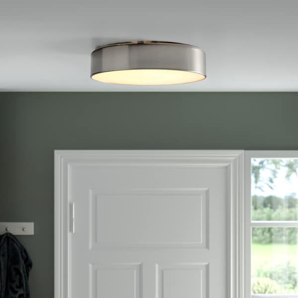 Ikea VIRRMO - LED ceiling lamp, nickel-plated, 36 cm 800 lm