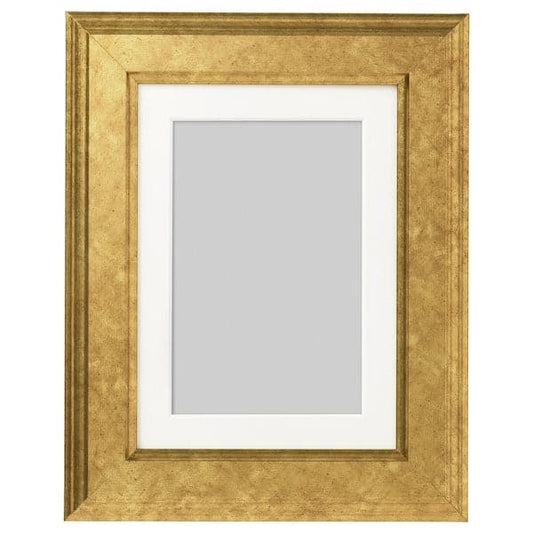 Ikea VIRSERUM - Frame, gold-colour, 13x18 cm