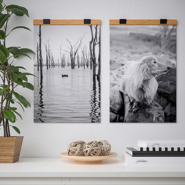 VISBÄCK - Poster hanger, bamboo , - Premium Decor from Ikea - Just €6.99! Shop now at Maltashopper.com