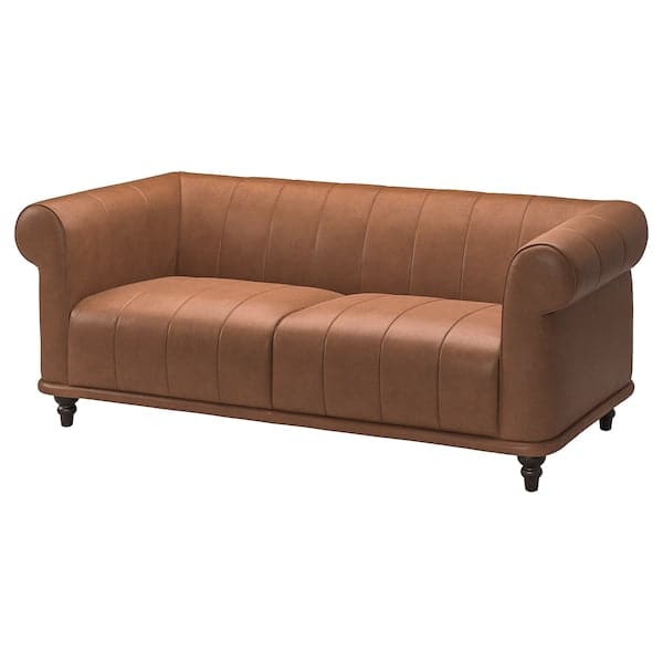 VISKAFORS 2-seater sofa, Högalid brown/brown ,