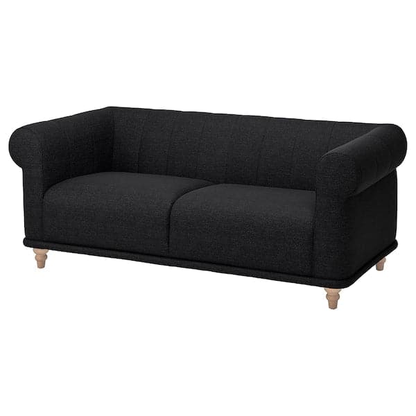 VISKAFORS 2-seater sofa, Lejde anthracite/beechwood , - best price from Maltashopper.com 39443209