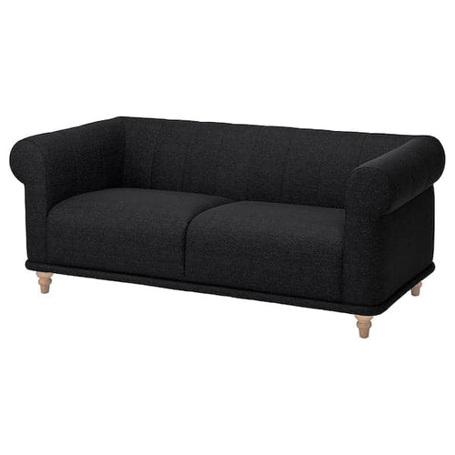 VISKAFORS 2-seater sofa, Lejde anthracite/beechwood ,