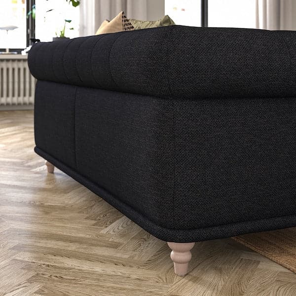 Ikea VISKAFORS 2-seater sofa, Lejde anthracite/beechwood ,