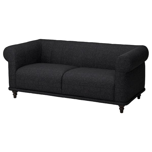 VISKAFORS 2-seater sofa, Lejde anthracite/brown , - best price from Maltashopper.com 39443252