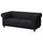 VISKAFORS 2-seater sofa, Lejde anthracite/brown ,