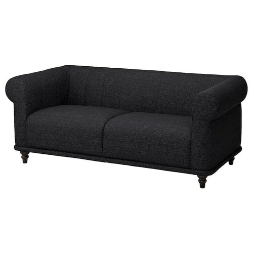 VISKAFORS 2-seater sofa, Lejde anthracite/brown ,