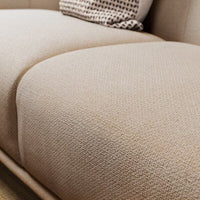 VISKAFORS 2-seater sofa, Lejde light beige/beech , - best price from Maltashopper.com 79443212