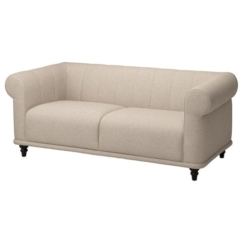 VISKAFORS 2-seater sofa, Lejde light beige/brown ,