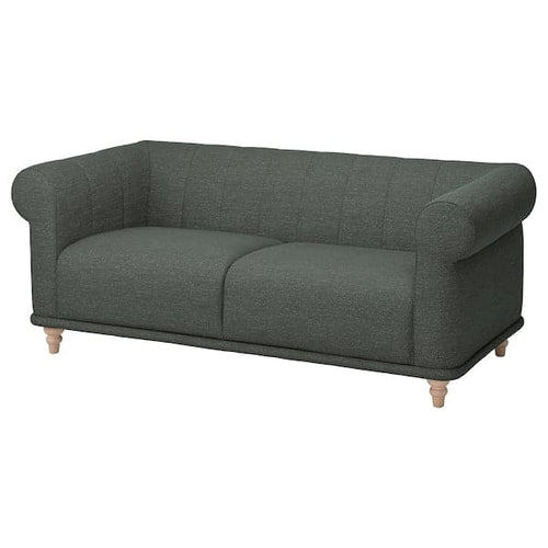 VISKAFORS 2-seater sofa, Lejde/grey/ birch green ,