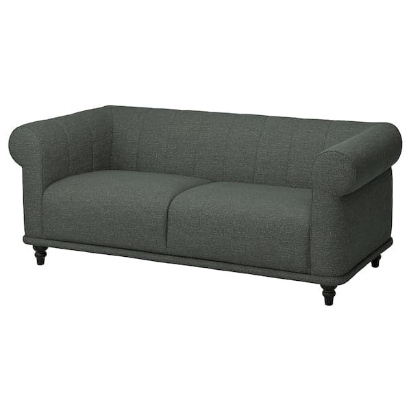 VISKAFORS 2-seater sofa, Lejde grey / green / brown , - best price from Maltashopper.com 29443262