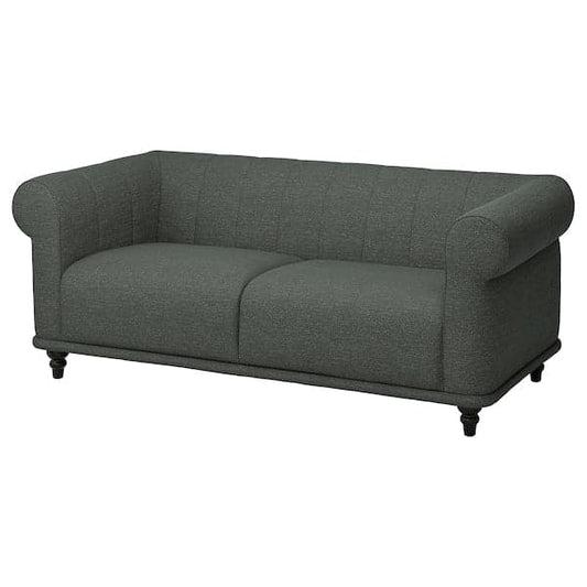 VISKAFORS 2-seater sofa, Lejde grey / green / brown , - best price from Maltashopper.com 29443262