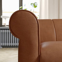 VISKAFORS 3-seat sofa, Högalid brown / birch , - best price from Maltashopper.com 19443352