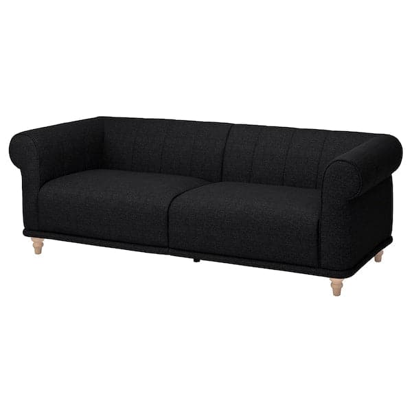 VISKAFORS 3-seater sofa, Lejde anthracite/beechwood , - best price from Maltashopper.com 39443327