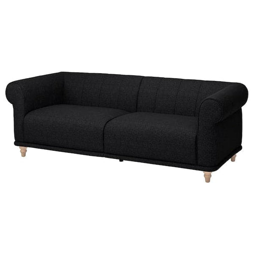 VISKAFORS 3-seater sofa, Lejde anthracite/beechwood ,