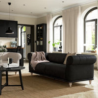 VISKAFORS 3-seater sofa, Lejde anthracite/beechwood , - best price from Maltashopper.com 39443327