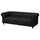 VISKAFORS 3-seat sofa, Lejde anthracite/brown