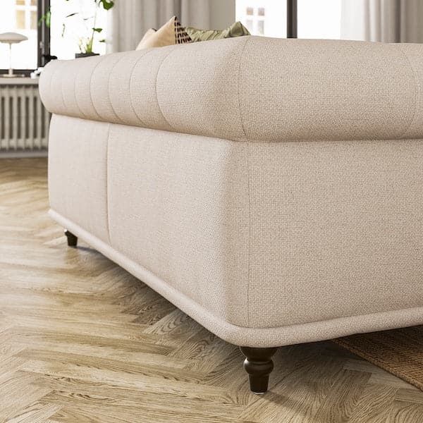 Ikea VISKAFORS 3-seater sofa, Lejde light beige/brown ,
