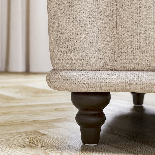 Ikea VISKAFORS 3-seater sofa, Lejde light beige/brown ,