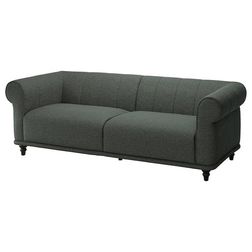 VISKAFORS 3-seater sofa, Lejde grey/green/brown ,