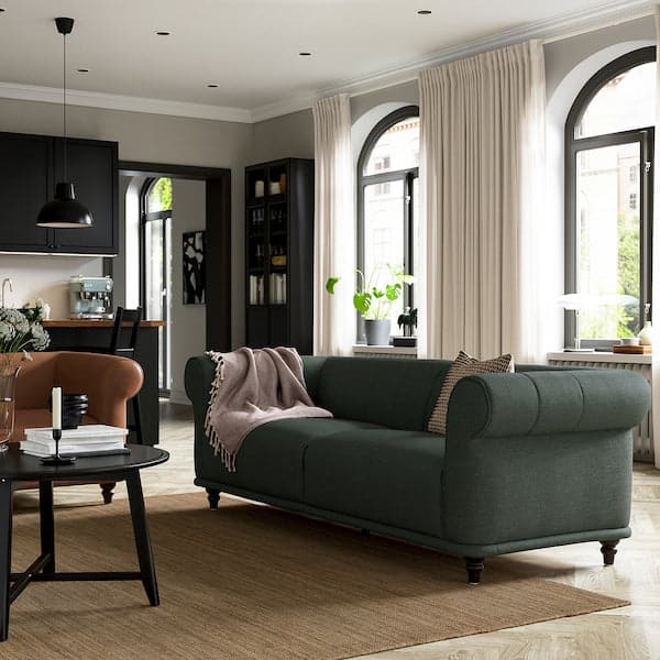 Ikea VISKAFORS 3-seater sofa, Lejde grey/green/brown ,