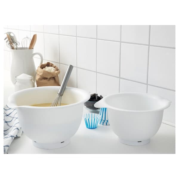 VISPAD - Mixing bowl, set of 2, white - best price from Maltashopper.com 50421791