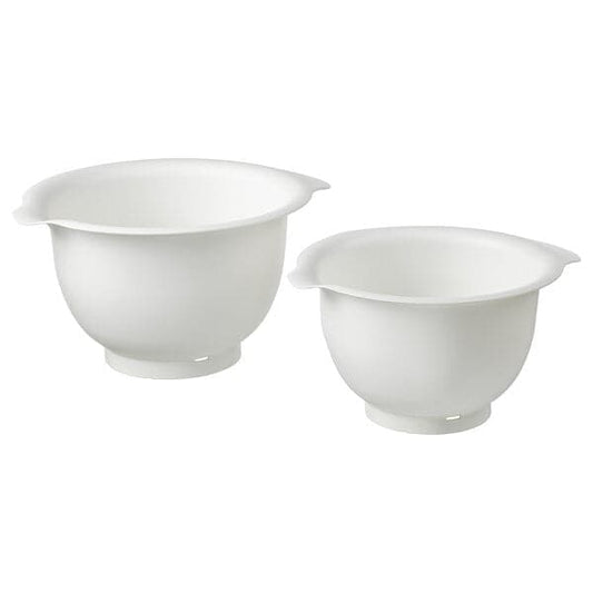 VISPAD - Mixing bowl, set of 2, white - best price from Maltashopper.com 50421791