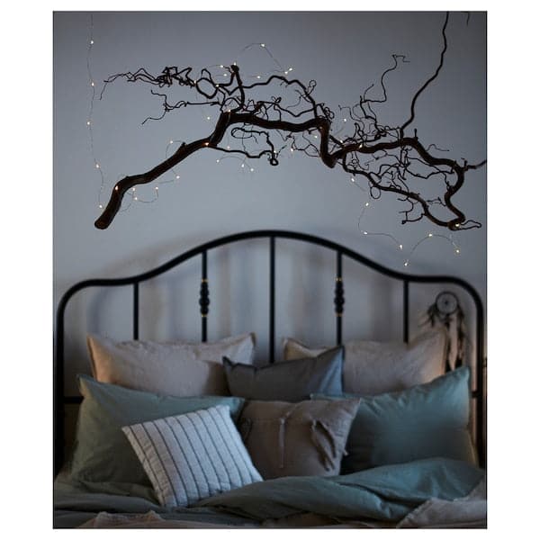 VISSVASS - LED lighting chain with 40 lights, indoor/battery-operated silver-colour , - Premium Lighting from Ikea - Just €10.99! Shop now at Maltashopper.com