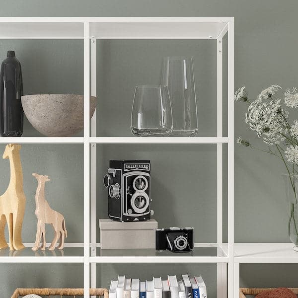 Ikea VITTSJÖ - Furniture combination, white/glass, 200x36x175 cm ,