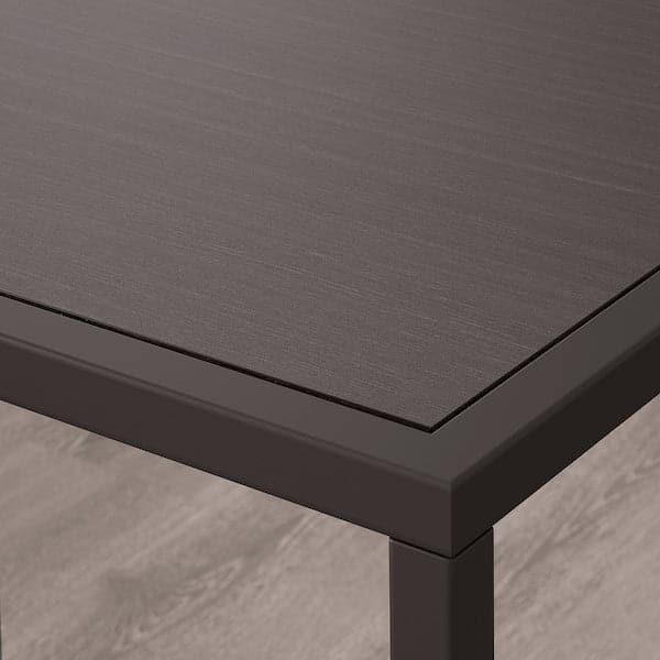 Ikea VITTSJÖ - Storage combination, black-brown/glass, 200x36x175 cm