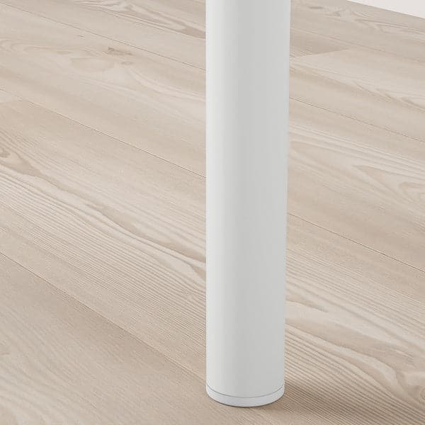 Ikea VITVAL - Loft bed frame with desk top, white/light grey, 90x200 cm